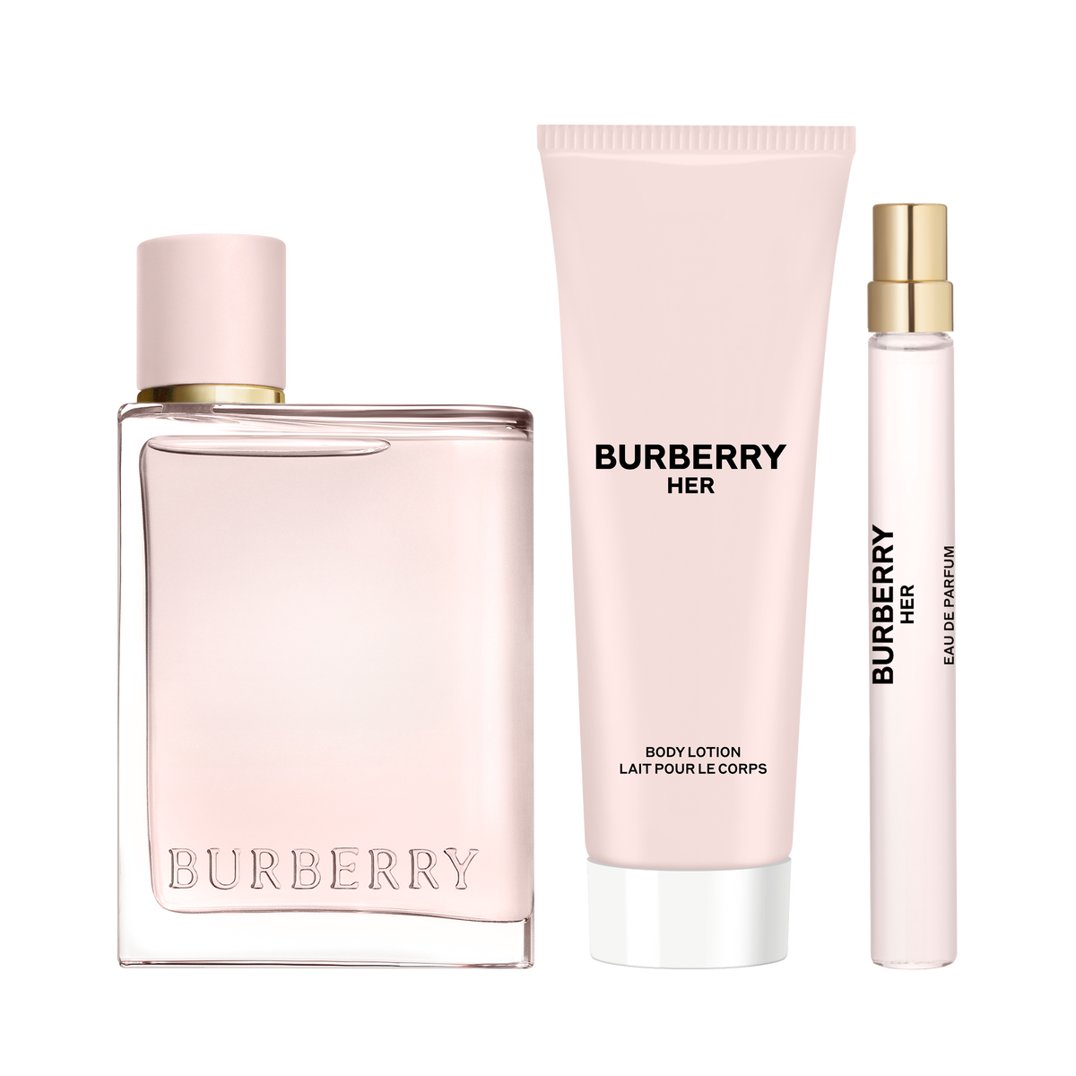 Burberry Her Set (Eau de Parfum 100ml + 7.5ml + Body Lotion)