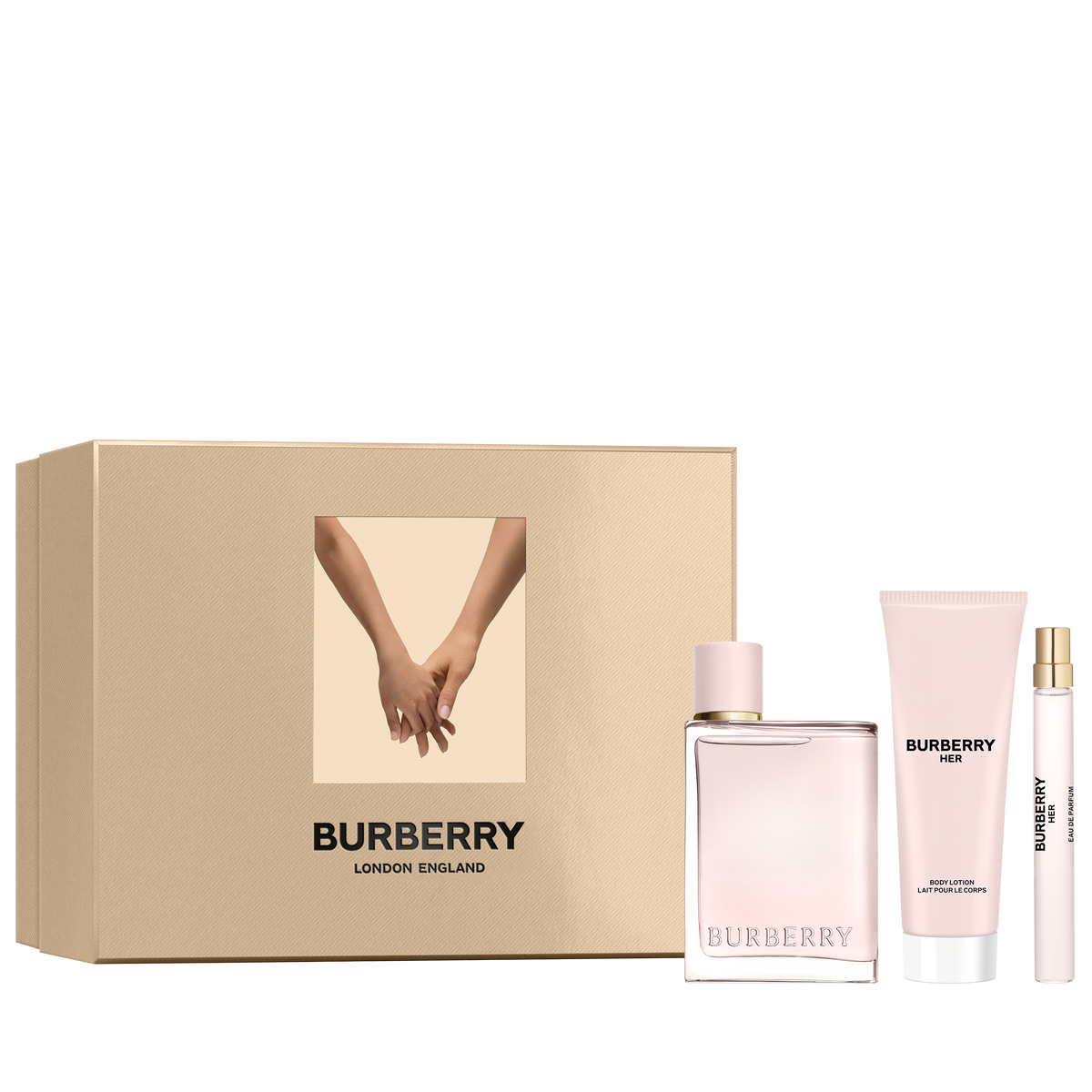 Burberry Her Set (Eau de Parfum 100ml + 7.5ml + Body Lotion)