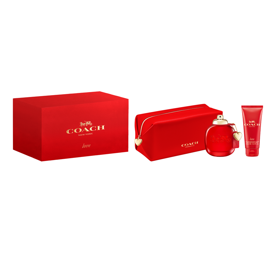 Coach Love Set (Eau de Parfum 90ml + Body Lotion 100ml + Bag)