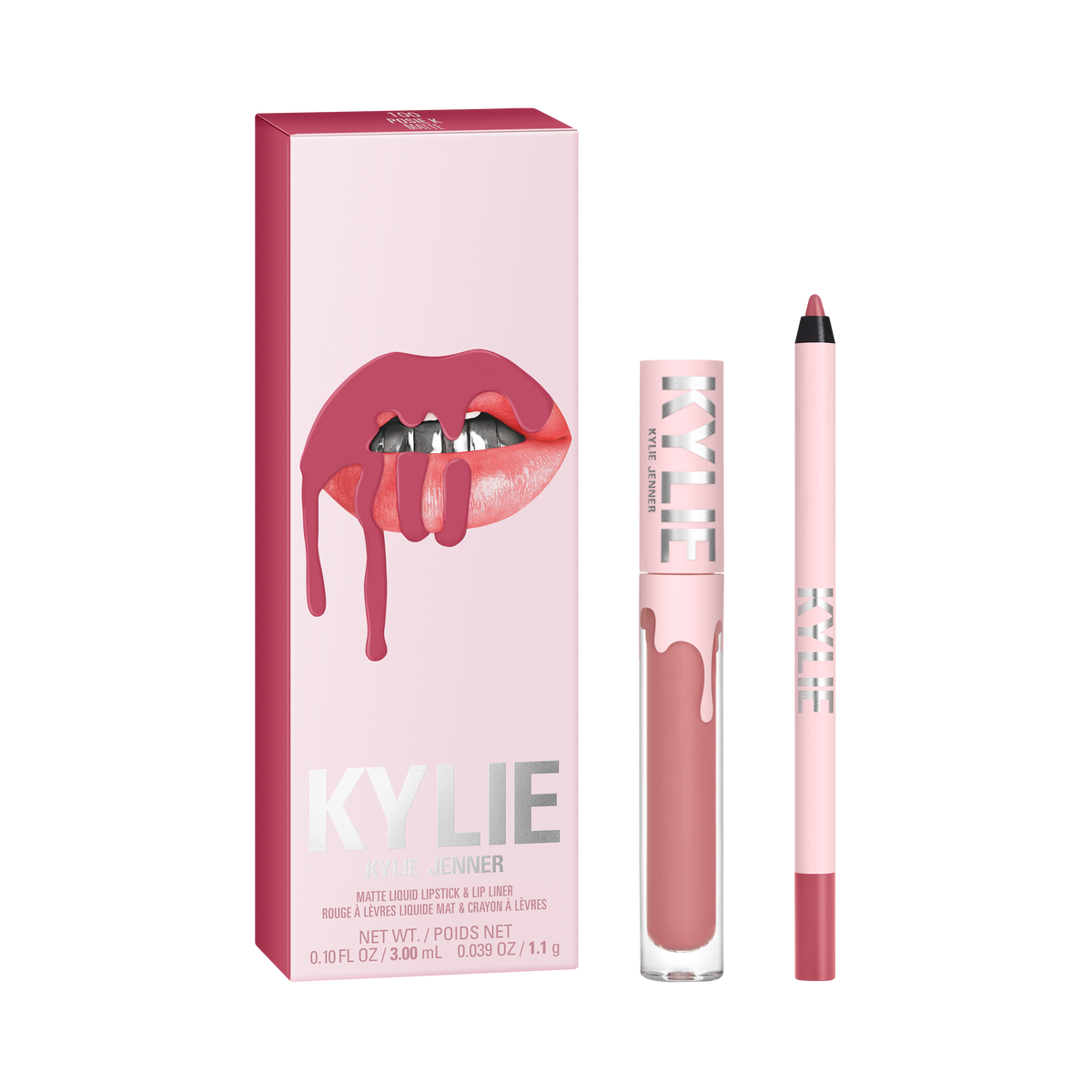 Kylie Cosmetics Matte Lip Kit Liquid Lipstick + Lip Liner, Posie K (100)