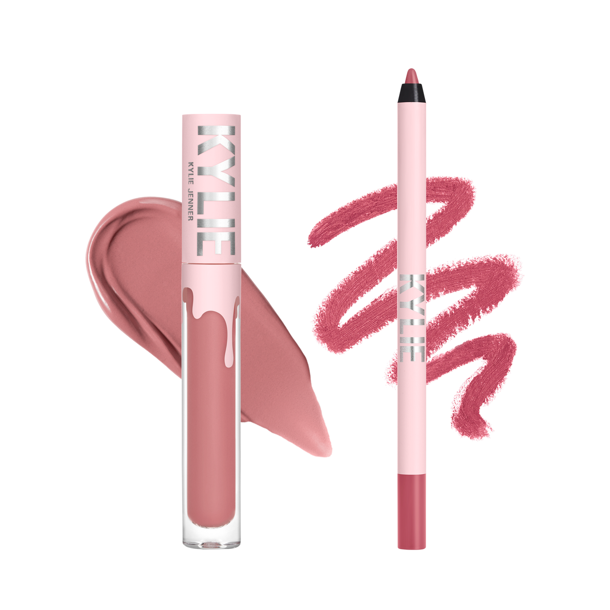 Kylie Cosmetics Matte Lip Kit Liquid Lipstick + Lip Liner, Posie K (100)