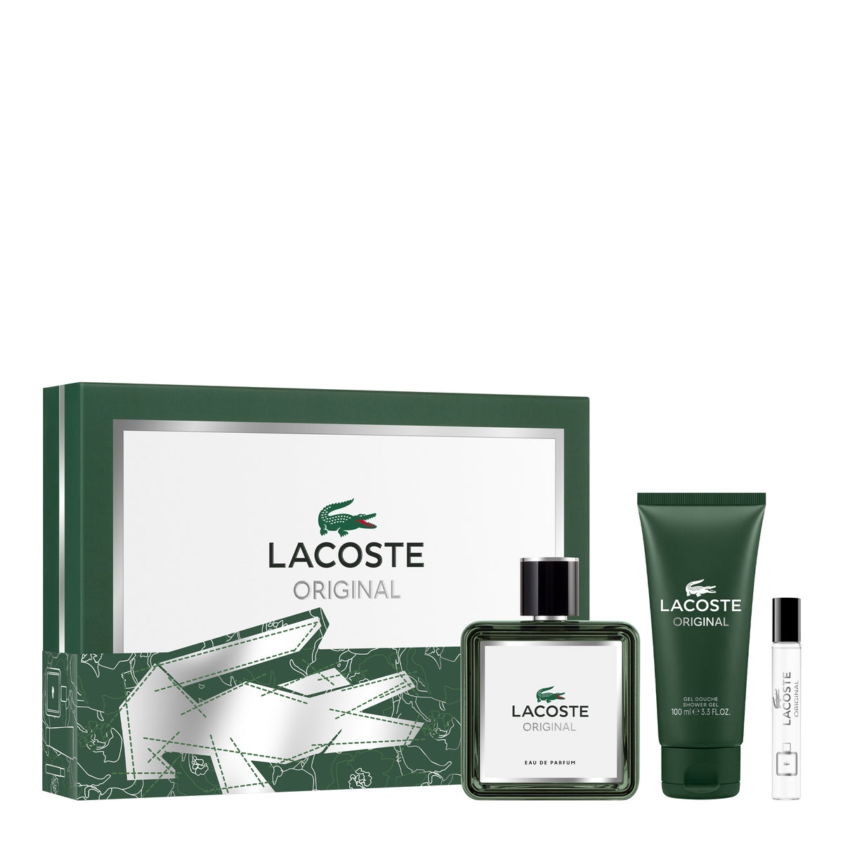 Lacoste Original Set (Eau de Parfum 100ml + 7.5ml + Shower Gel)